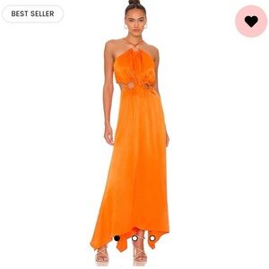 Elliatt Women's Orange Dress. Size Small